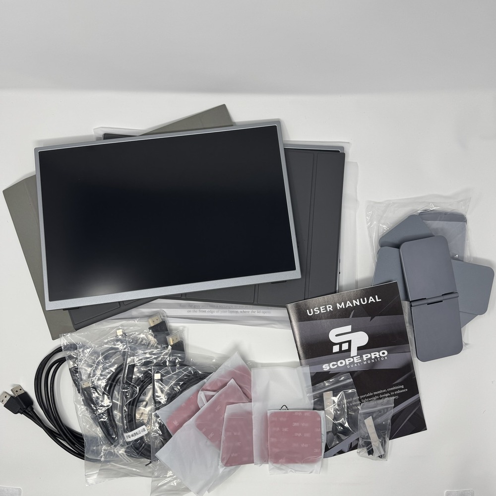 Two Scope Pro Portable Monitors 14 inch USB-C HDMI Display 2k Monitor Portable
